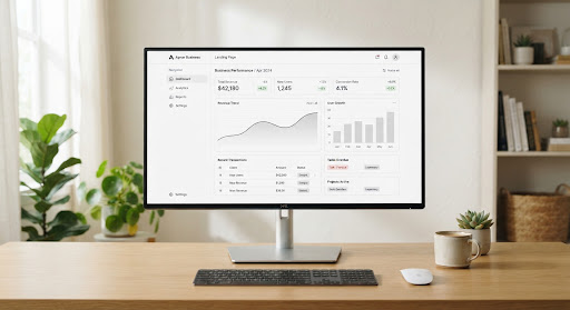 SaaS dashboard interface preview